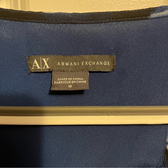 Armani Exchange Blue Spotted Dress - Picture 4 of 12